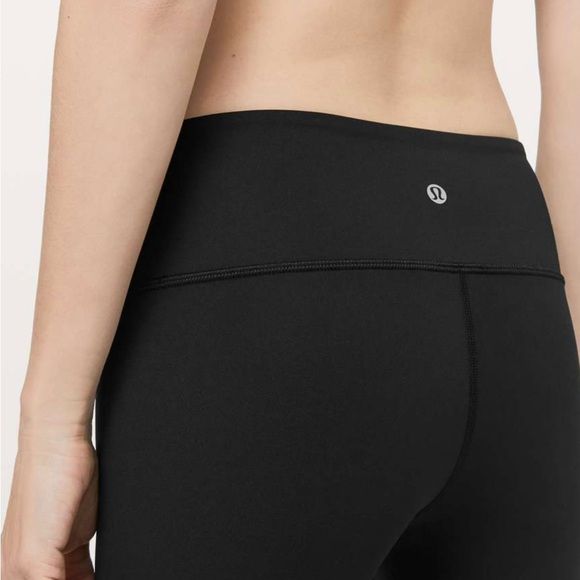 Lululemon Black Wunder Under High Rise Crop Full-On Luxtreme 23” - Picture 3 of 5